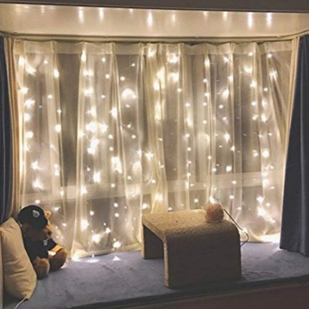 300 LED Window Curtain String Light